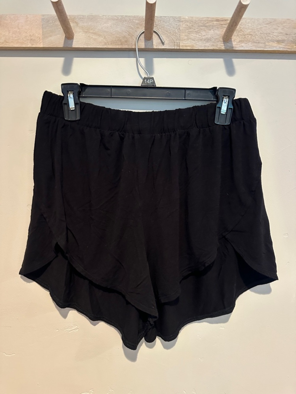 Old Navy Black Layered Hem Athletic Shorts